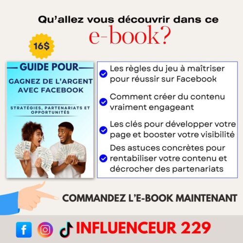 Gagnez de l’Argent avec Facebook